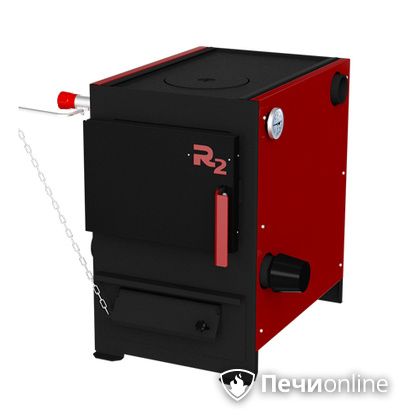 Твердотопливный котел Термокрафт R2 9 кВт конфорка термометр круглый выход в Пензе